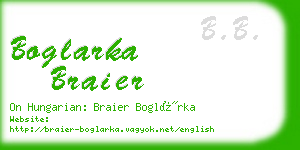 boglarka braier business card